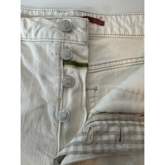 Anthropologie Pilcro Jean Shorts Women's Size 31‎ Beige Beach Vacation Summer - Picture 8 of 9
